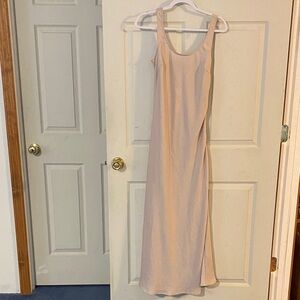 Beige Sleeveless Maxi Dress